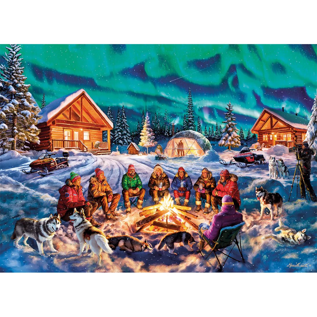 A Night of Northern Lights - Gibsons 1000 Piece Jigsaw Puzzle - Phillips Hobbies