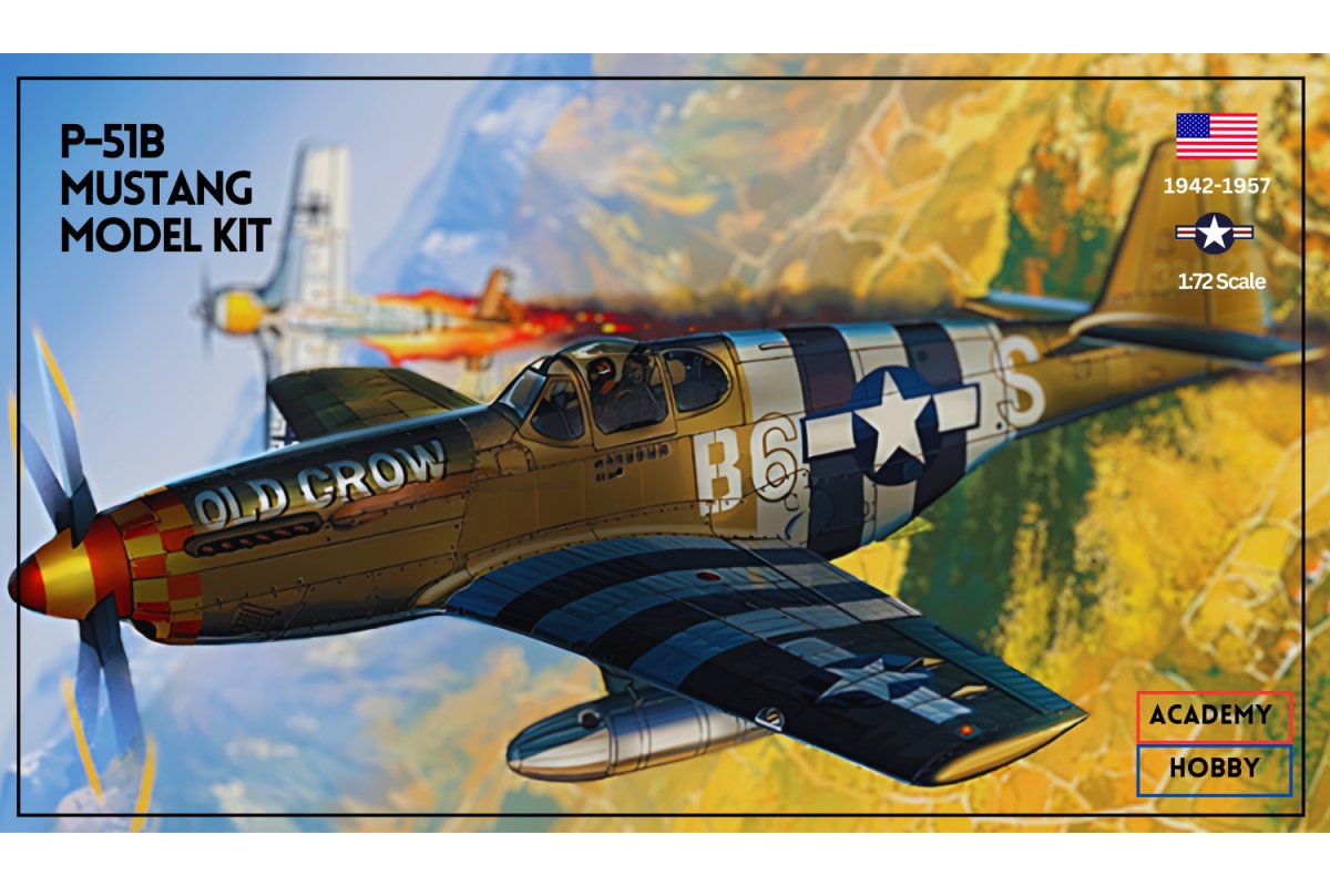 Academy 12464 | P - 51B Mustang 1:72 Scale - Phillips Hobbies