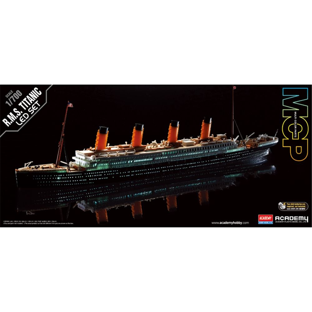 Academy British RMS Titanic MCP Ship & LED Set - 1:700 Scale Kit - Phillips Hobbies