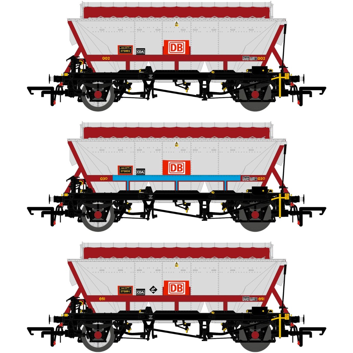 Accurascale CDA DB Triple Wagon Pack 1 - Phillips Hobbies