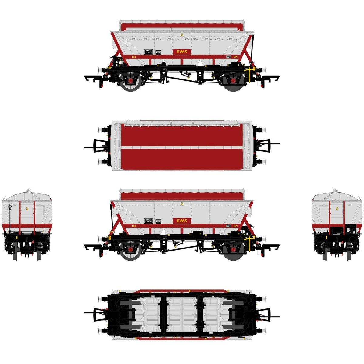 Accurascale CDA EWS Triple Wagon Pack 2 - Phillips Hobbies