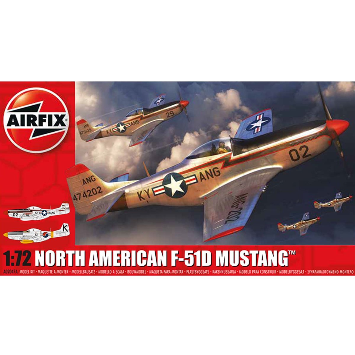 Airfix A02047A North American F - 51D Mustang 1:72 - Phillips Hobbies