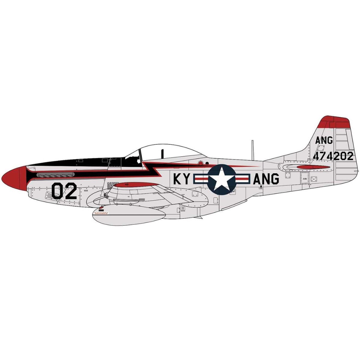 Airfix A02047A North American F - 51D Mustang 1:72 - Phillips Hobbies