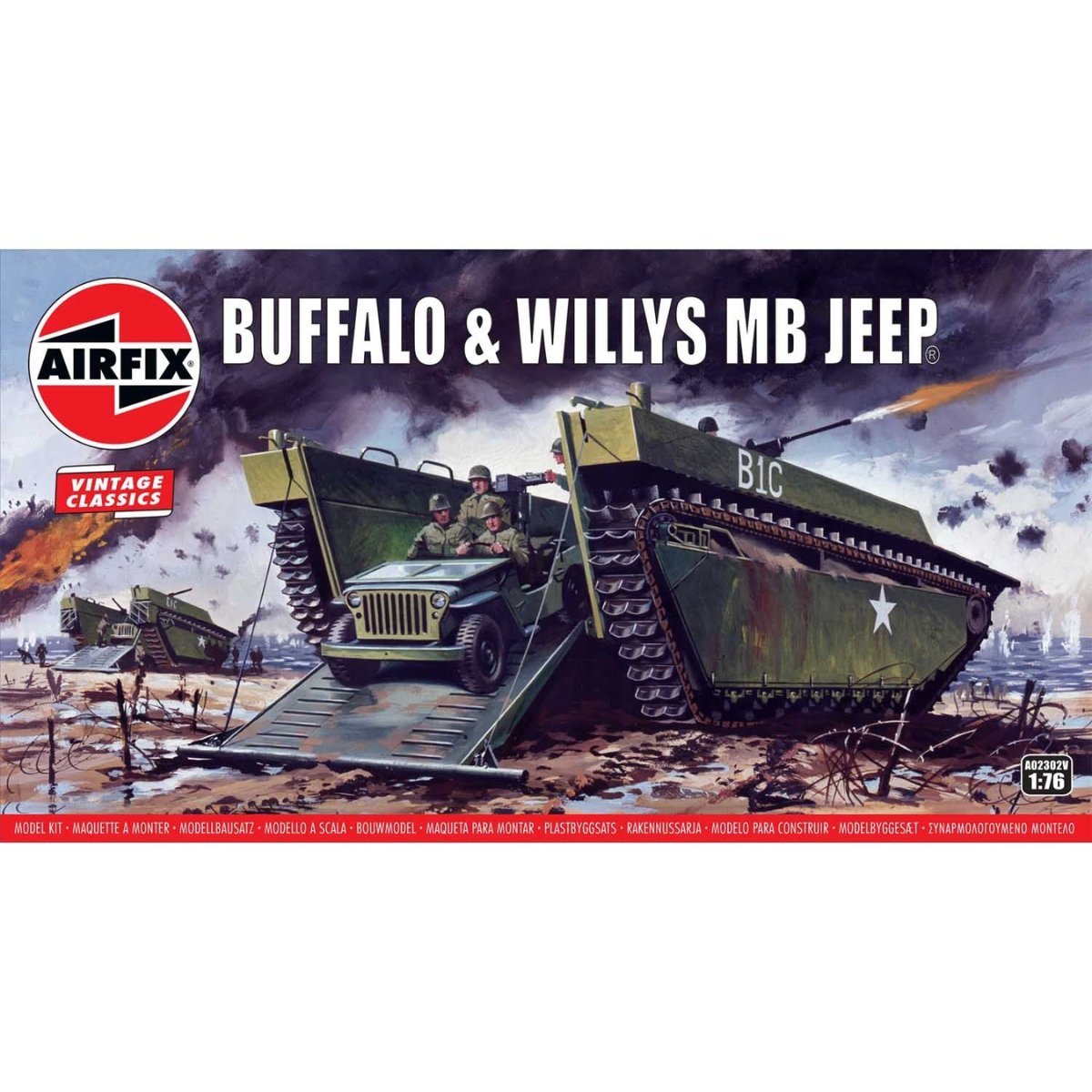 Airfix A02302V Buffalo Willys MB Jeep 1:76 - Phillips Hobbies