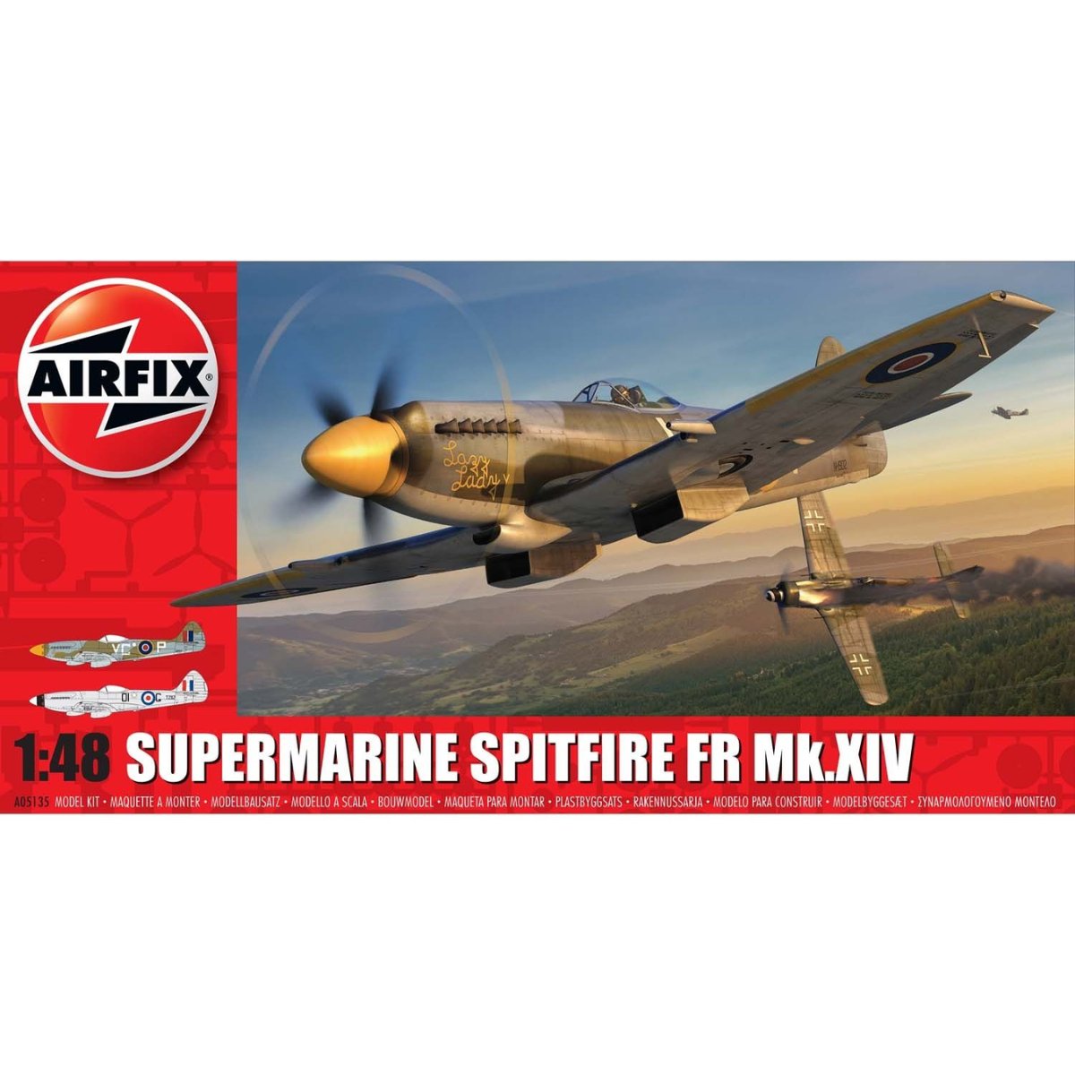 Airfix A05135 Supermarine Spitfire FR Mk.XIV - 1:48 Scale - Phillips Hobbies