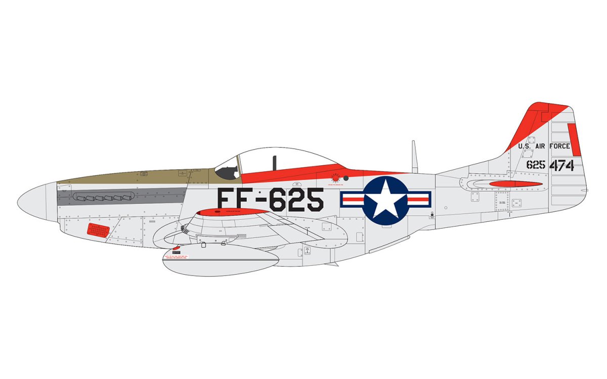 Airfix A05136 North American F51D Mustang 1:48 - Phillips Hobbies