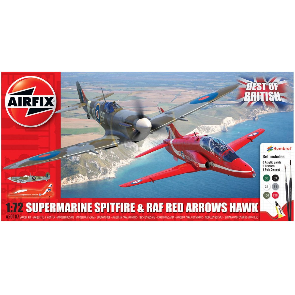 Airfix A50187 Best of British Spitfire and Hawk 1:72 - Phillips Hobbies