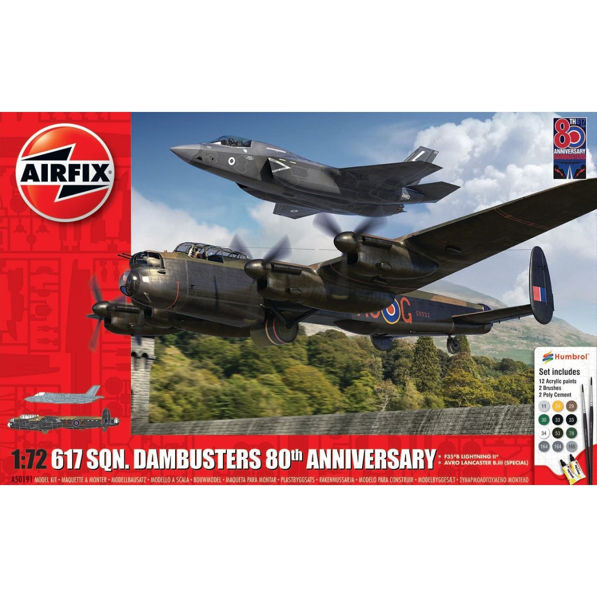 Airfix A50191 617 Sqn. Dambusters 80th Anniversary Gift Set 1:72 - Phillips Hobbies