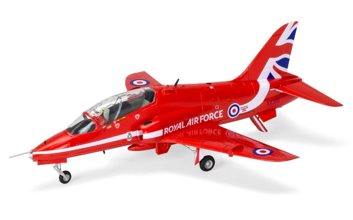 Airfix A55202C Medium Starter Set - RAF Red Arrows Hawk 1:72 - Phillips Hobbies