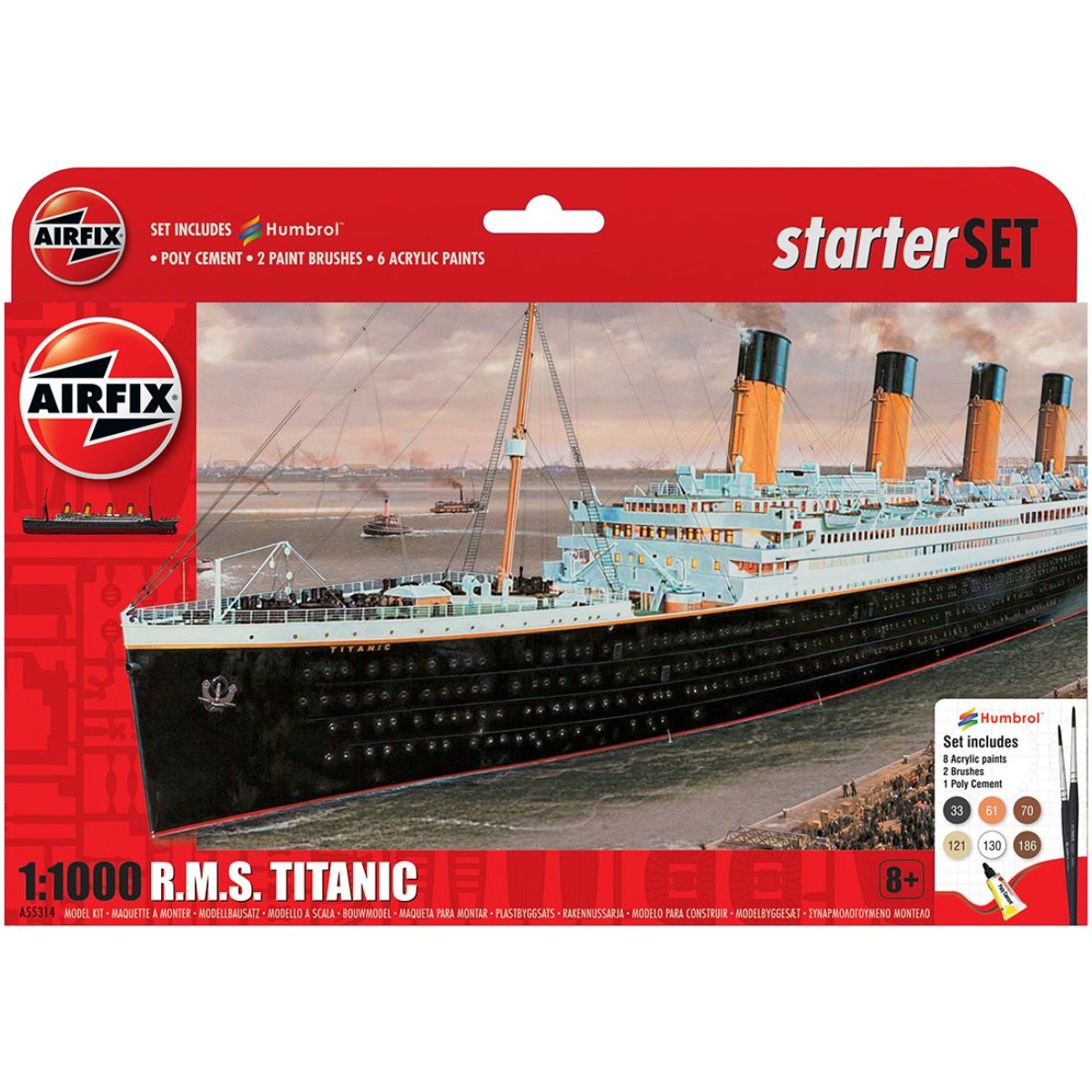 Airfix A55314 RMS Titanic Starter Set 1:1000 - Phillips Hobbies