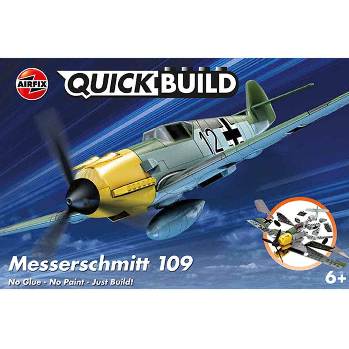 Airfix J6001 QUICKBUILD Messerschmitt Bf109 - Phillips Hobbies