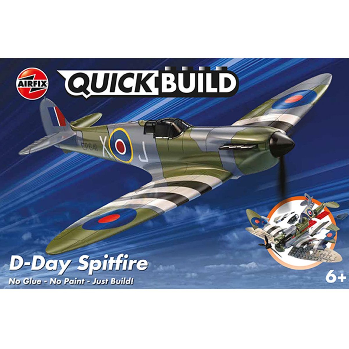 Airfix J6045 QUICKBUILD D - Day Spitfire - Phillips Hobbies