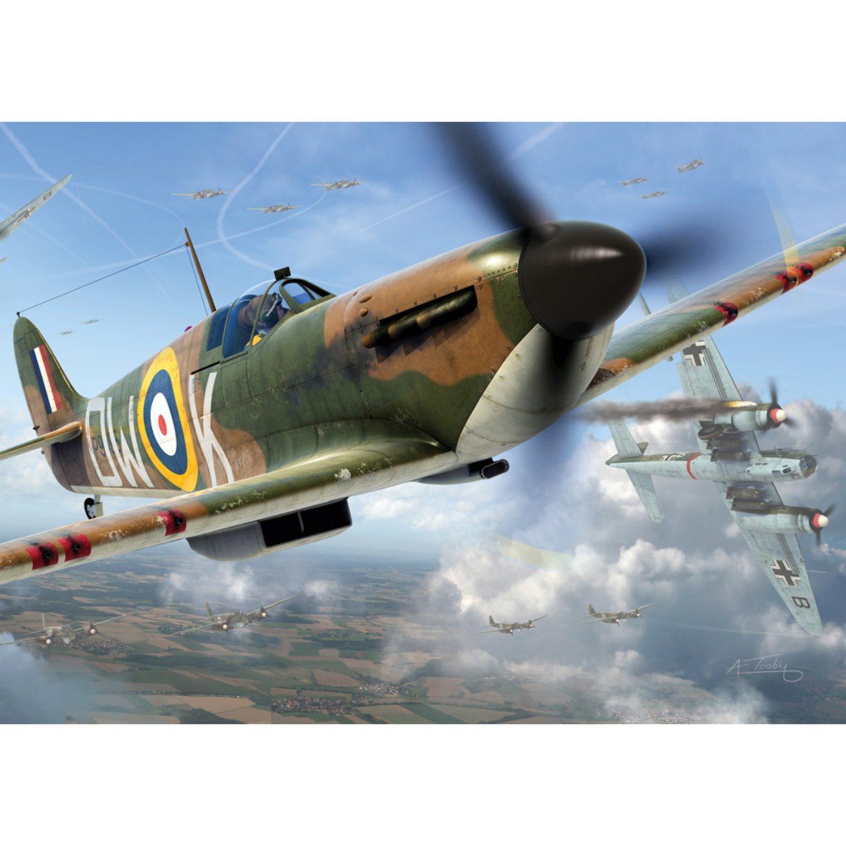 Airfix Supermarine Spitfire Mk.1a Jigsaw Puzzle 3000 Pieces - Phillips Hobbies