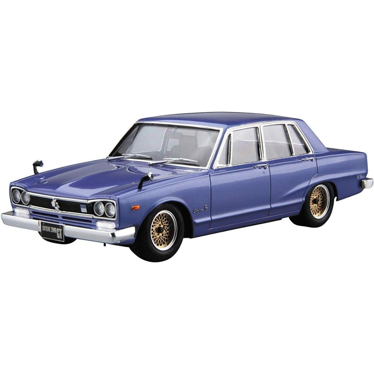 Aoshima 05836 Nissan Skyline 2000GT '71 Plastic Kit - 1:24 Scale - Phillips Hobbies