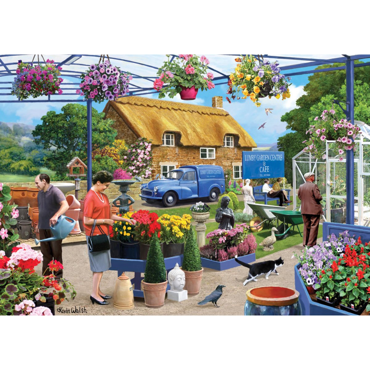 At The Garden Centre - Kevin Walsh 1000 Piece Jigsaw Puzzle - Phillips Hobbies