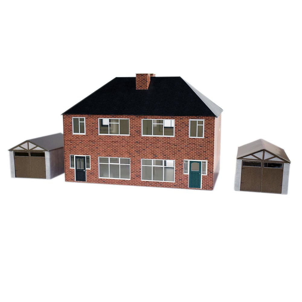 ATD Models 1930s Semi Detached House Card Kit - OO Gauge - Phillips Hobbies