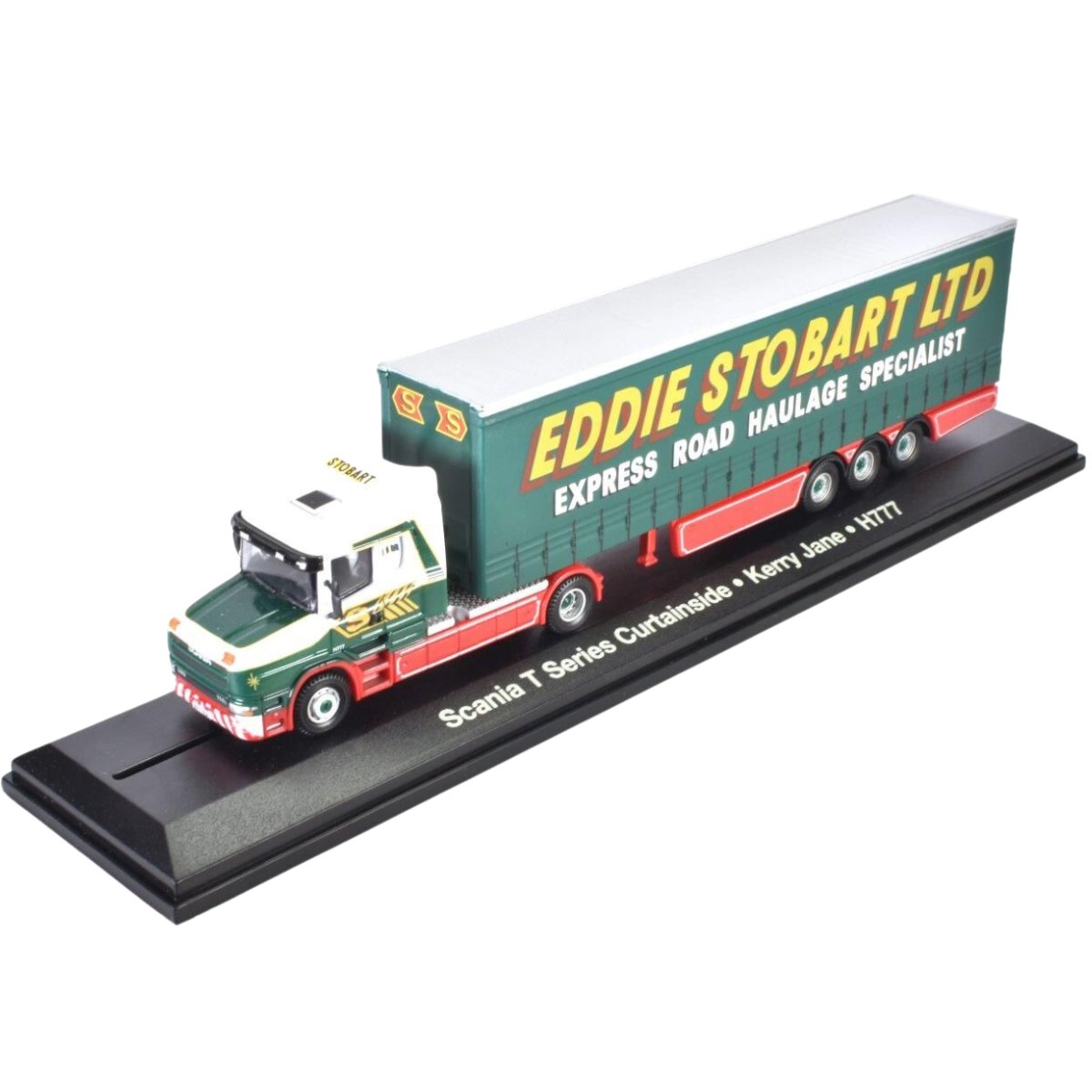 Atlas Editions Scania T Cab Curtainside Trailer Eddie Stobart - 1:76 Scale - Phillips Hobbies