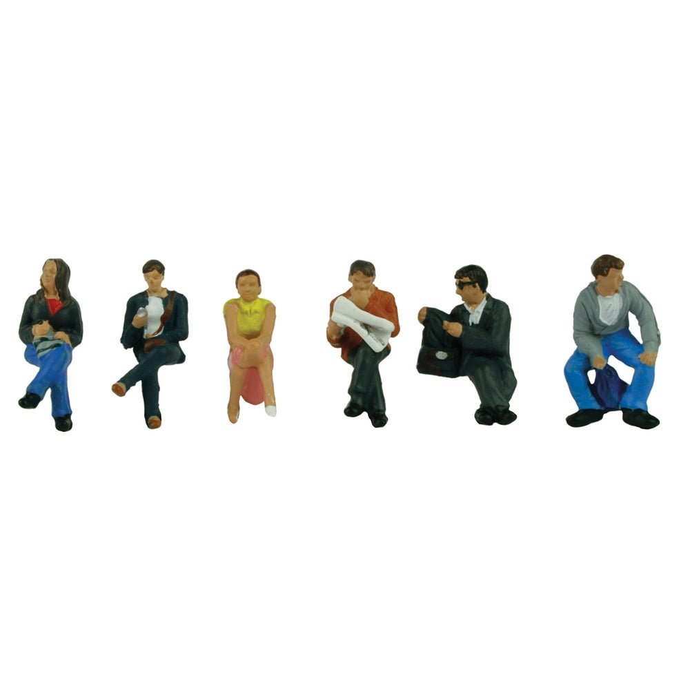 Bachmann 36 - 045 Scenecraft Station Passengers Sitting Figures - OO Gauge - Phillips Hobbies