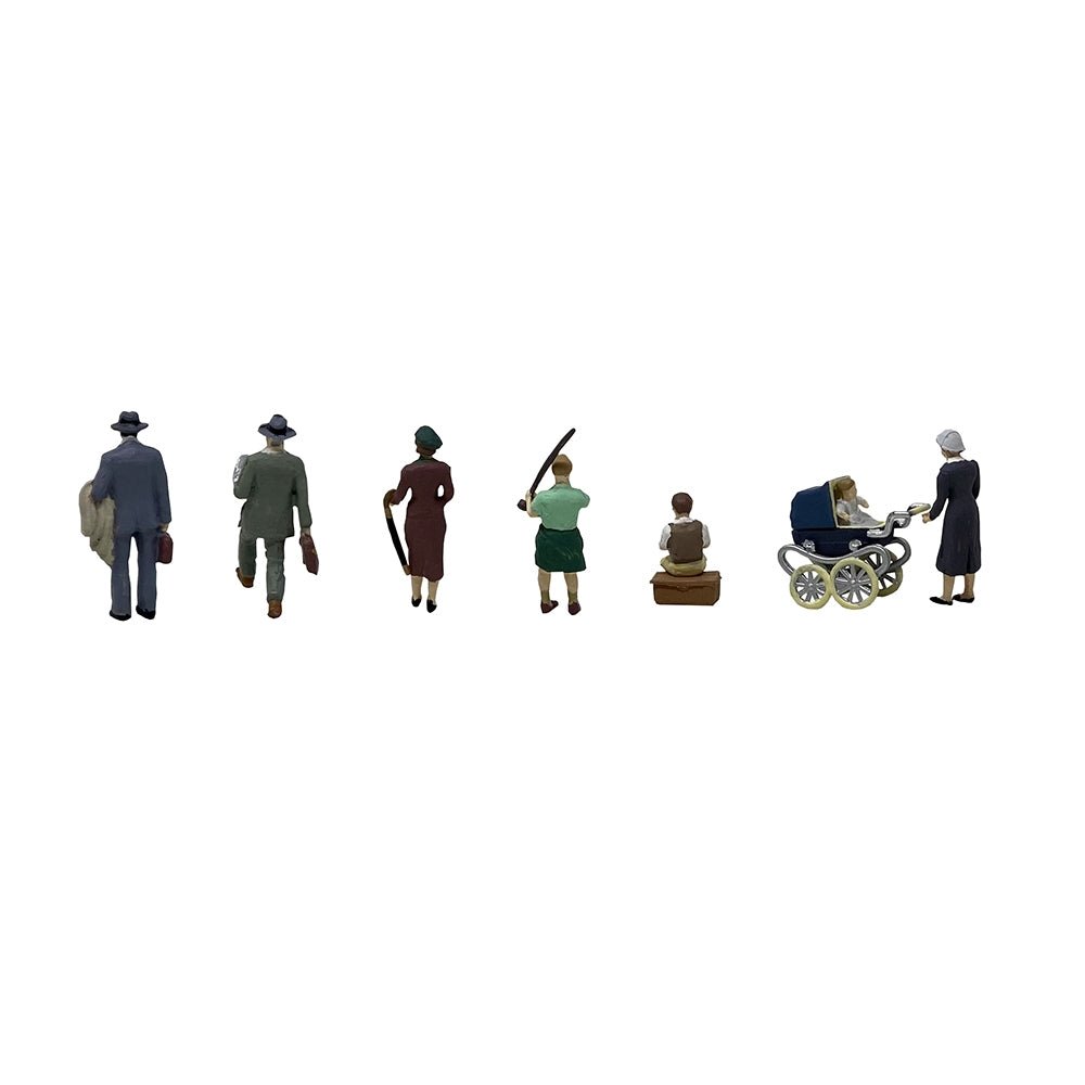 Bachmann 36 - 442 Scenecraft Post - War Era Figures Set B - OO Gauge - Phillips Hobbies