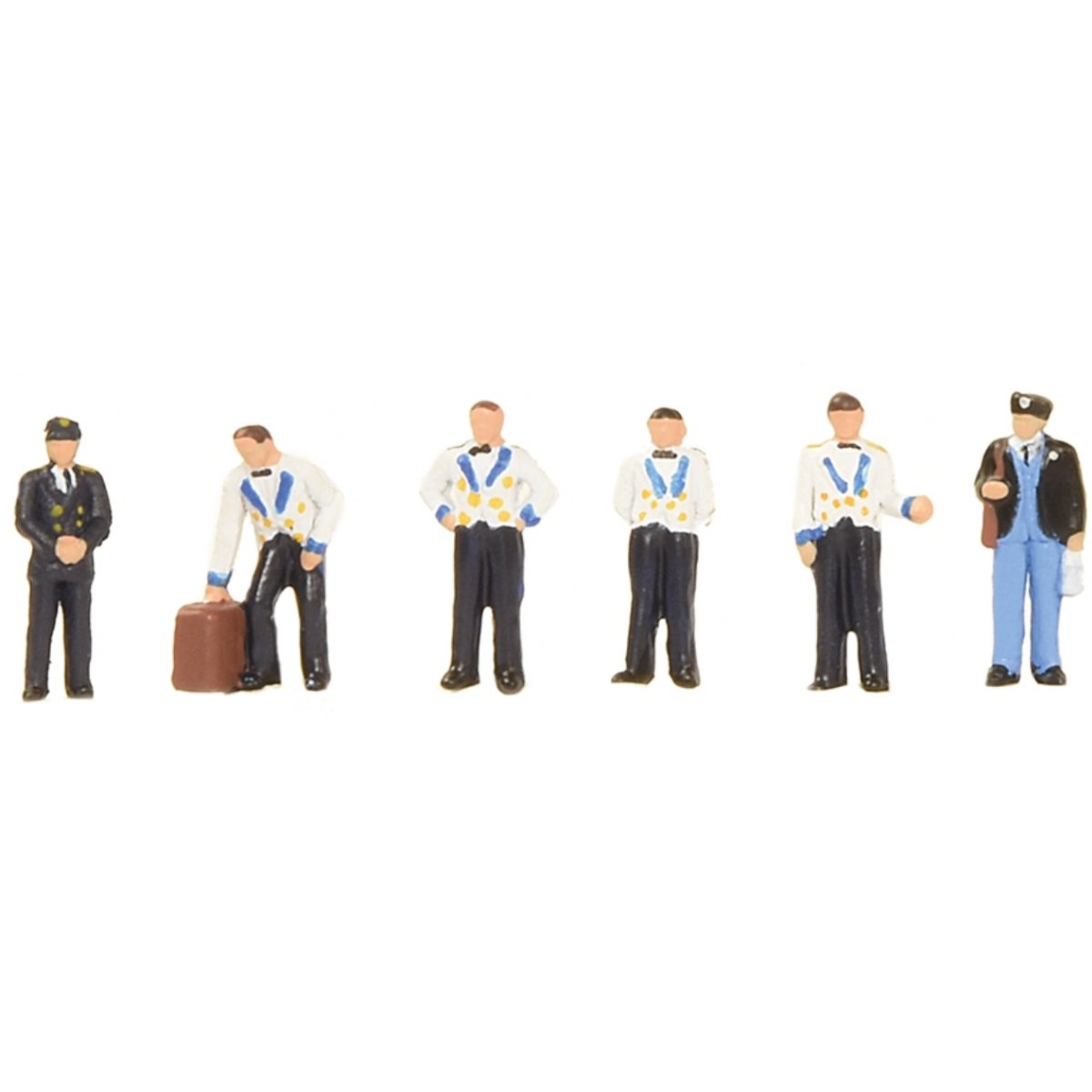 Bachmann 379 - 322 Scenecraft Midland Pullman Stewards & Train Crew Figures - N Gauge - Phillips Hobbies