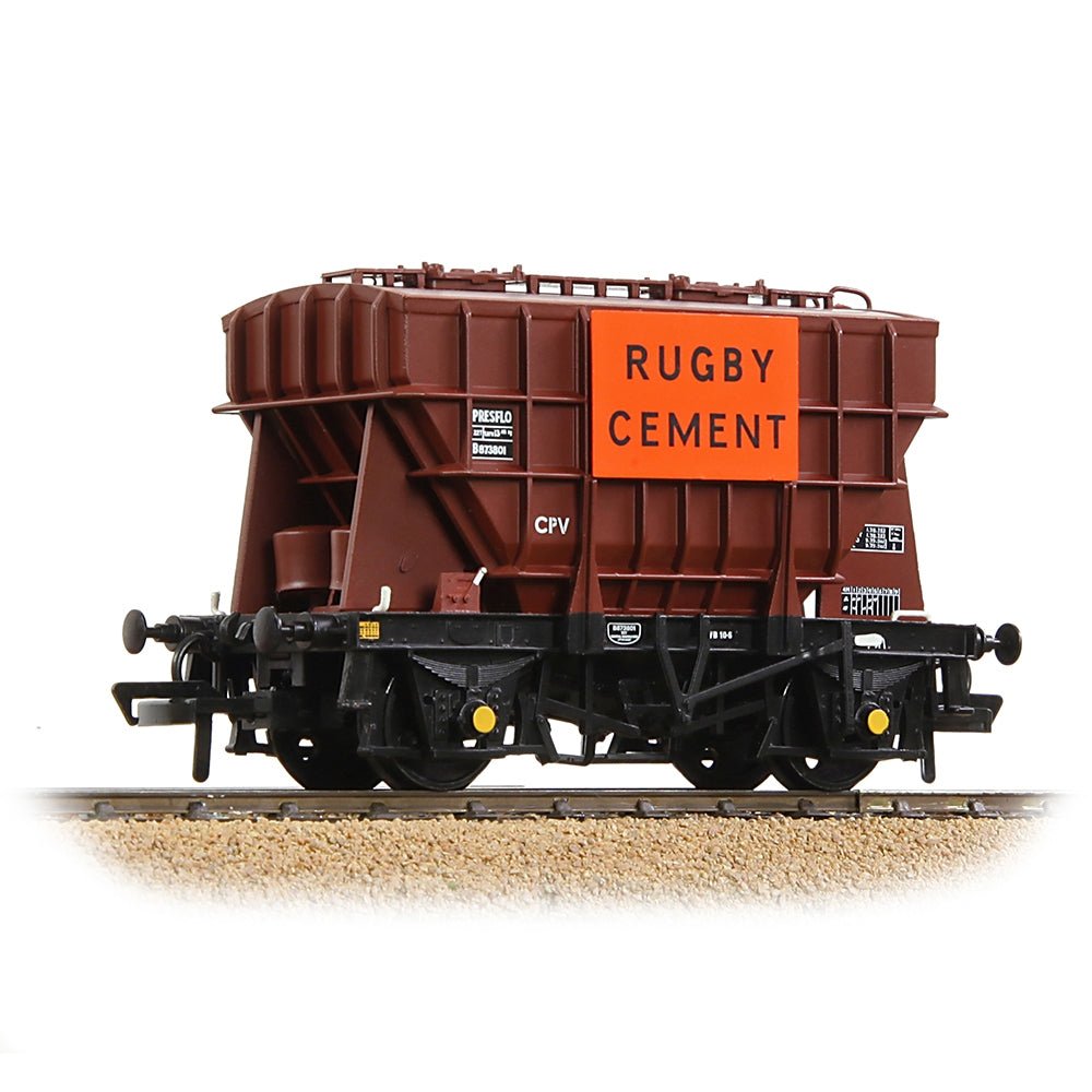 Bachmann 38 - 272A BR 22T 'Presflo' Cement Wagon BR Bauxite (TOPS) 'Rugby Cement' - OO Gauge - Phillips Hobbies