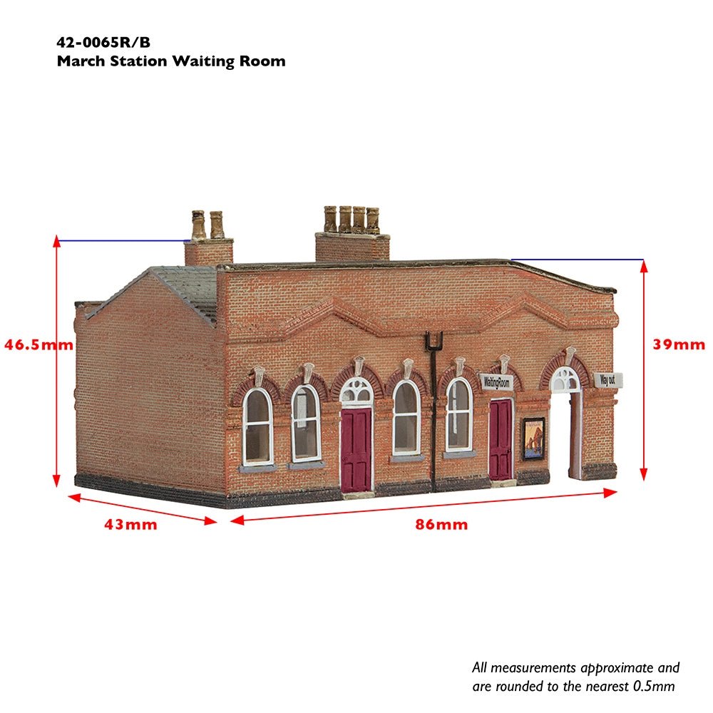 Bachmann 42 - 0065B Scenecraft March Station Waiting Room Blue - N Gauge - Phillips Hobbies