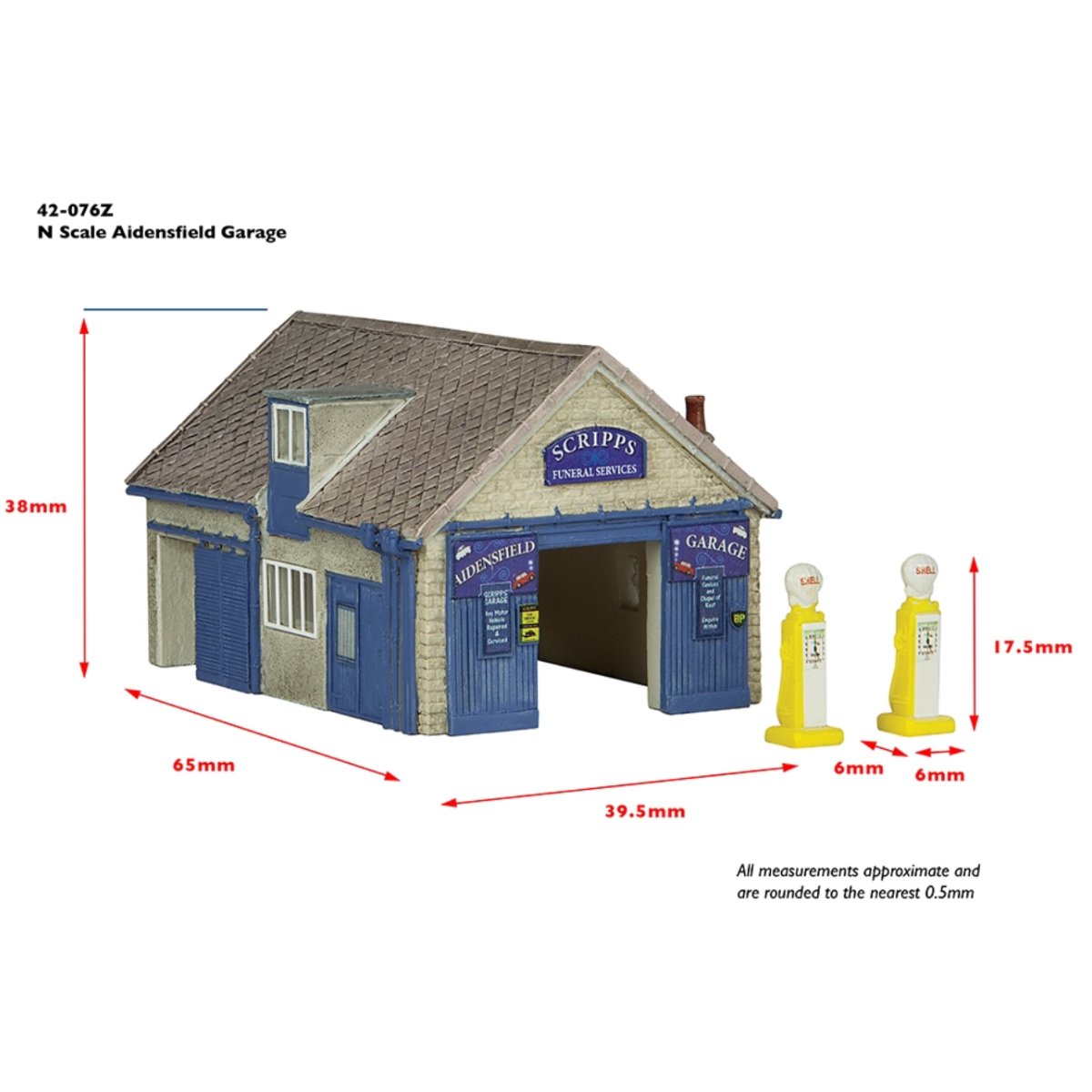 Bachmann 42 - 076Z Scenecraft Aidensfield Garage - N Gauge - Phillips Hobbies