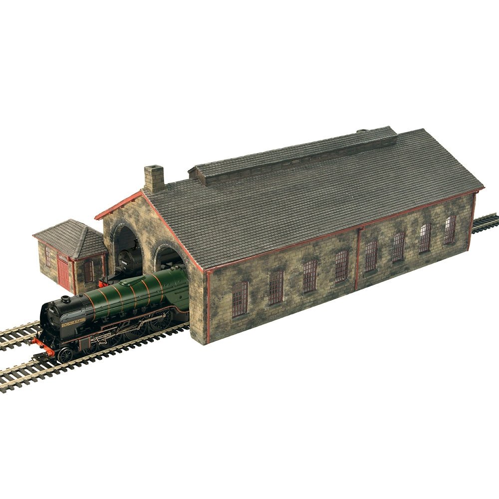 Bachmann 44 - 0157 Scenecraft Two Road Stone Engine Shed - OO Gauge - Phillips Hobbies