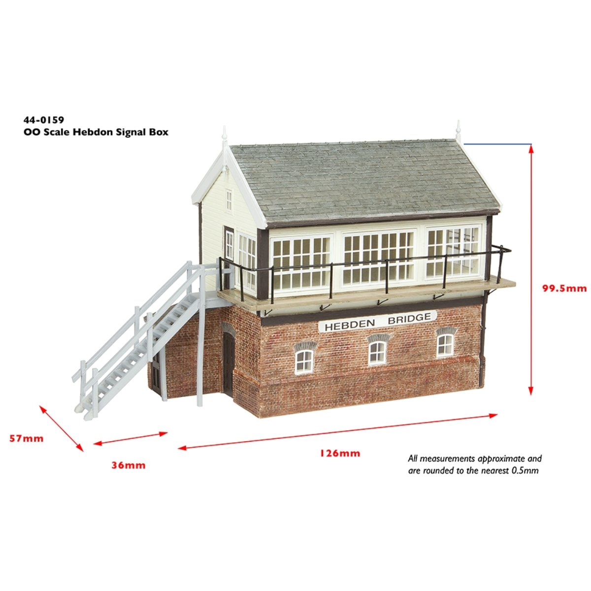 Bachmann 44 - 0159 Scenecraft Brick and Timber Signal Box - OO Gauge - Phillips Hobbies