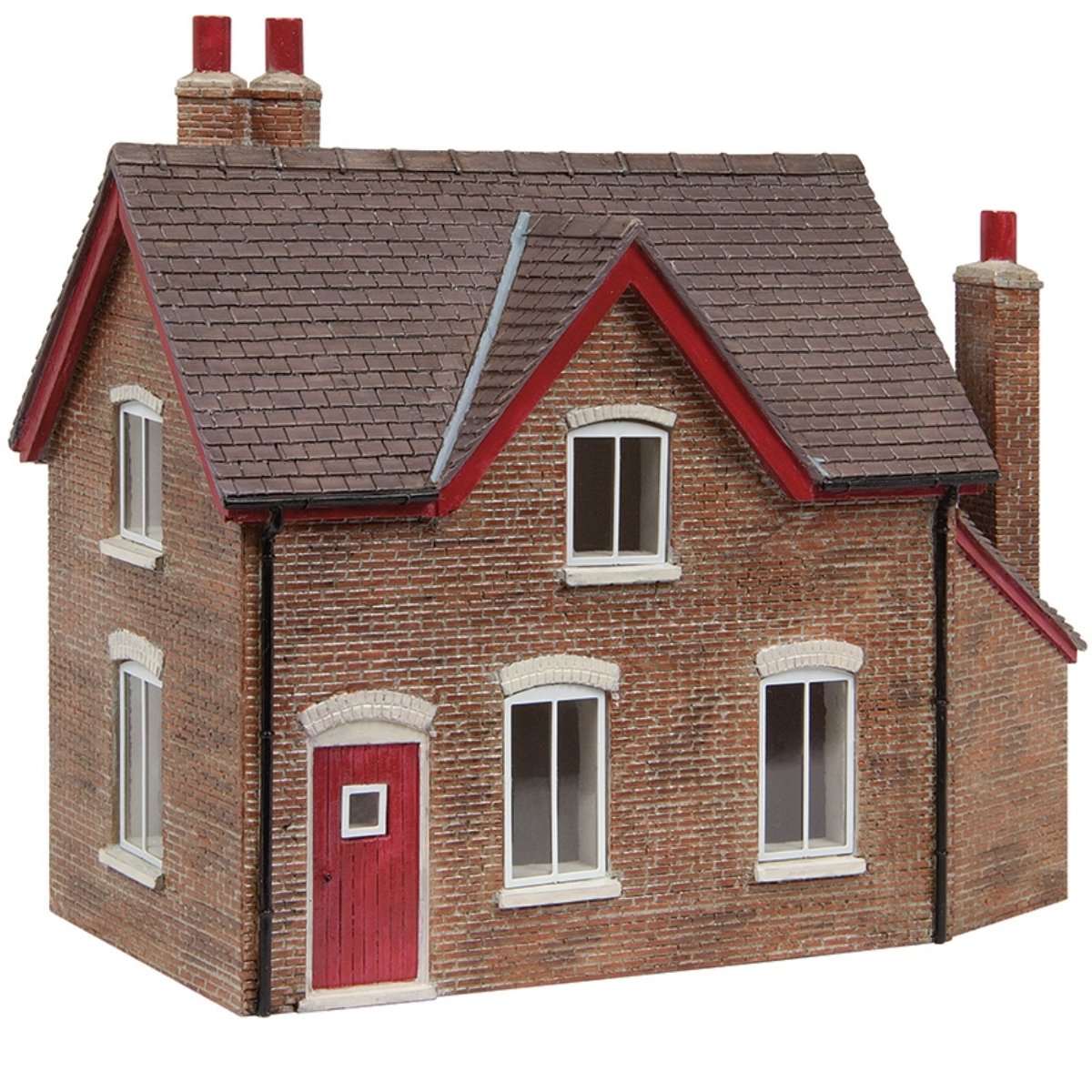 Bachmann 44 - 0174R Scenecraft Gatekeeper's Cottage Red - OO Gauge - Phillips Hobbies