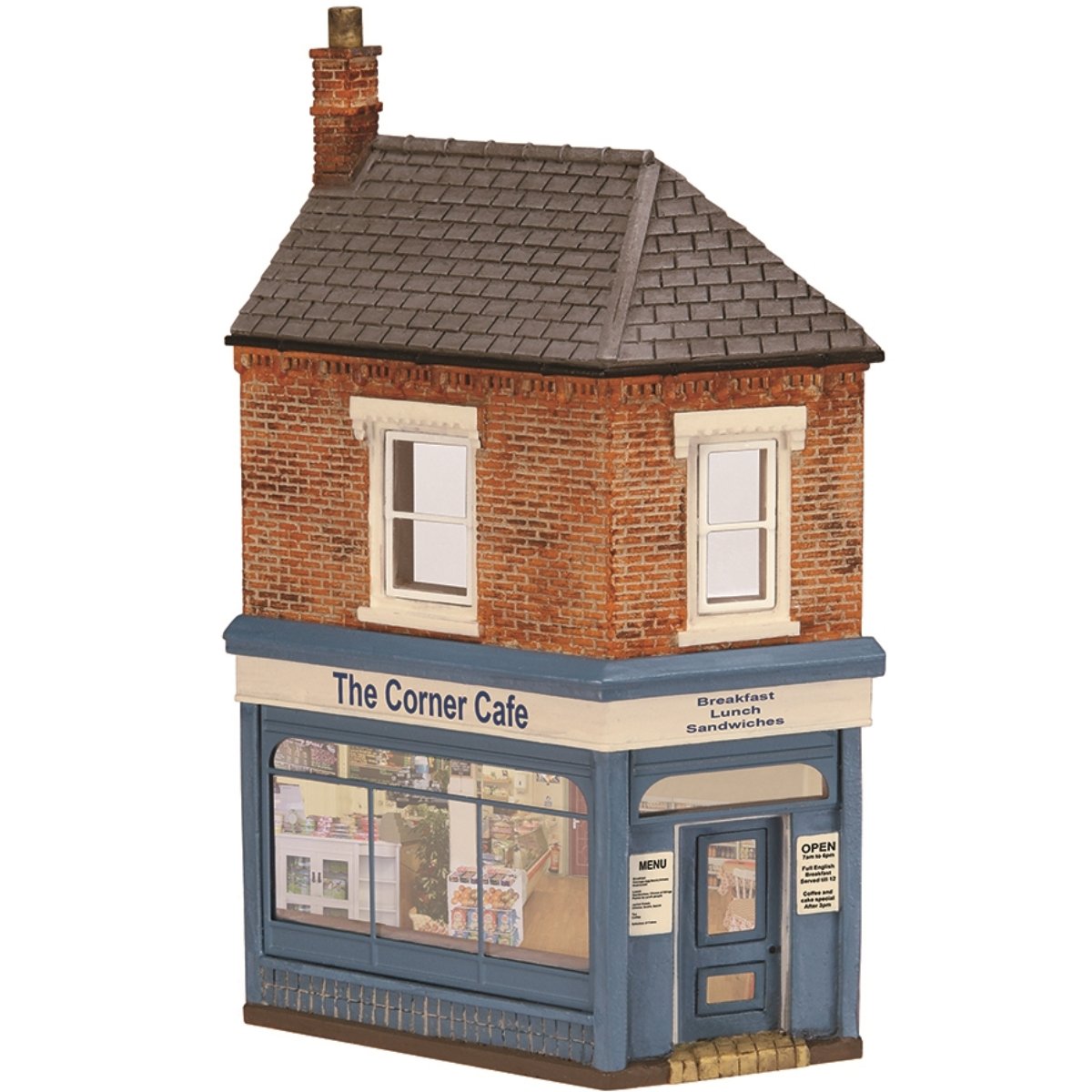 Bachmann 44 - 230 Scenecraft Low Relief Corner Cafe - OO Gauge - Phillips Hobbies