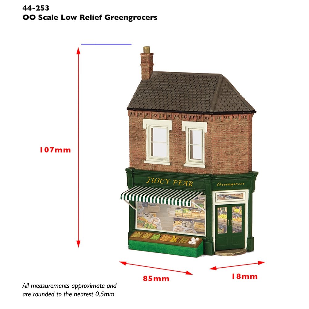 Bachmann 44 - 253 Scenecraft Low Relief Greengrocers - OO Gauge - Phillips Hobbies