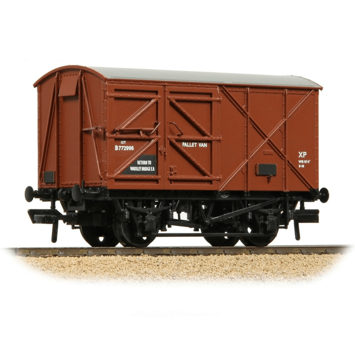 Bachmann BR 12T Palvan 'Pallet Van' BR Bauxite (Early) - OO Gauge - Phillips Hobbies