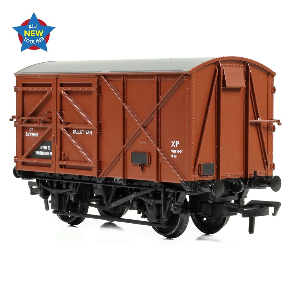 Bachmann BR 12T Palvan 'Pallet Van' BR Bauxite (Early) - OO Gauge - Phillips Hobbies