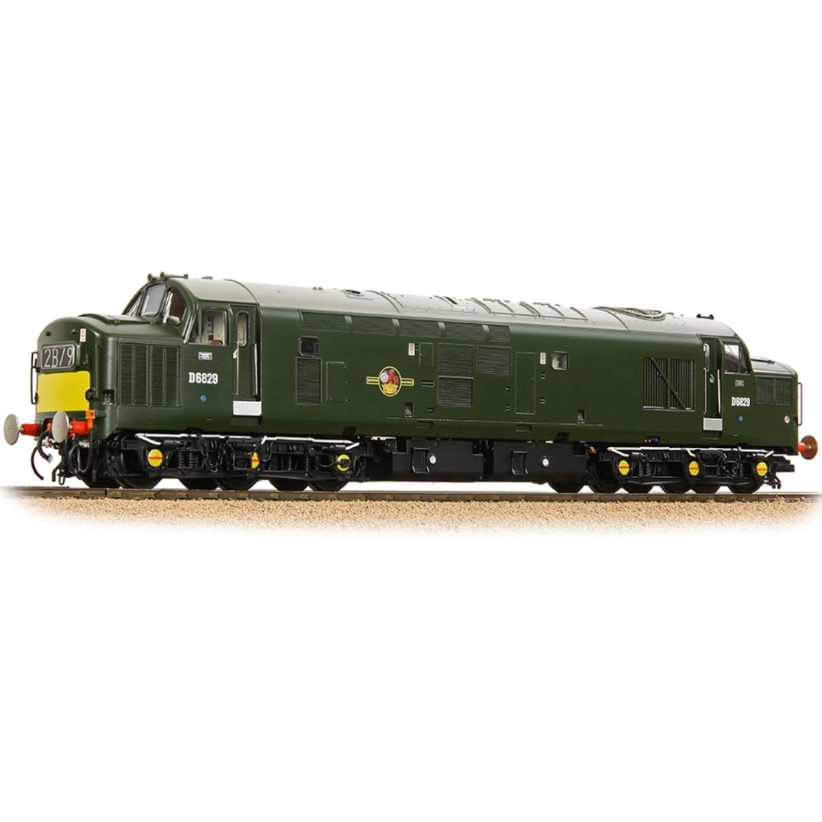 Bachmann Class 37/0 Centre Headcode D6829 BR Green (Small Yellow Panels) - OO Gauge - Phillips Hobbies