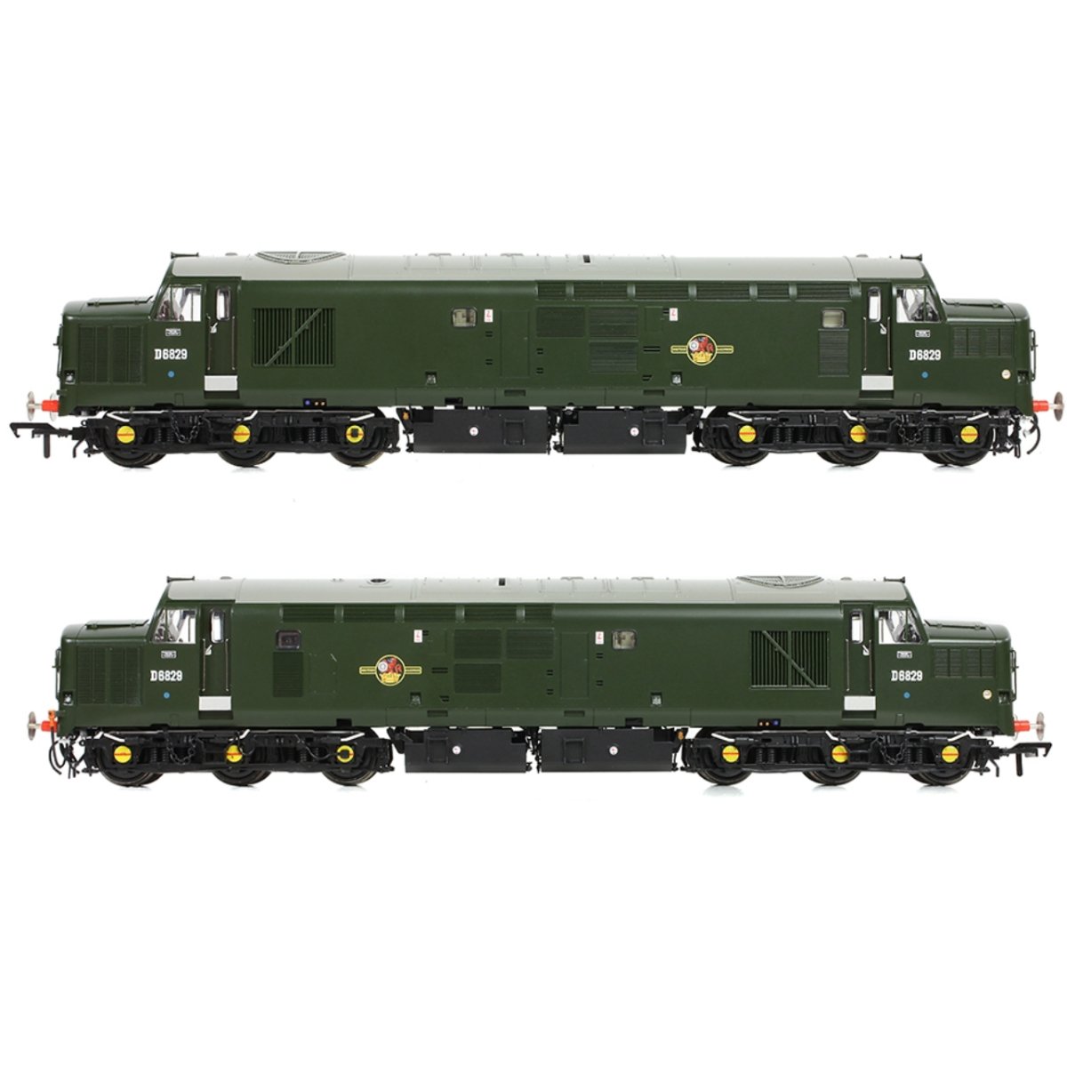 Bachmann Class 37/0 Centre Headcode D6829 BR Green (Small Yellow Panels) - OO Gauge - Phillips Hobbies