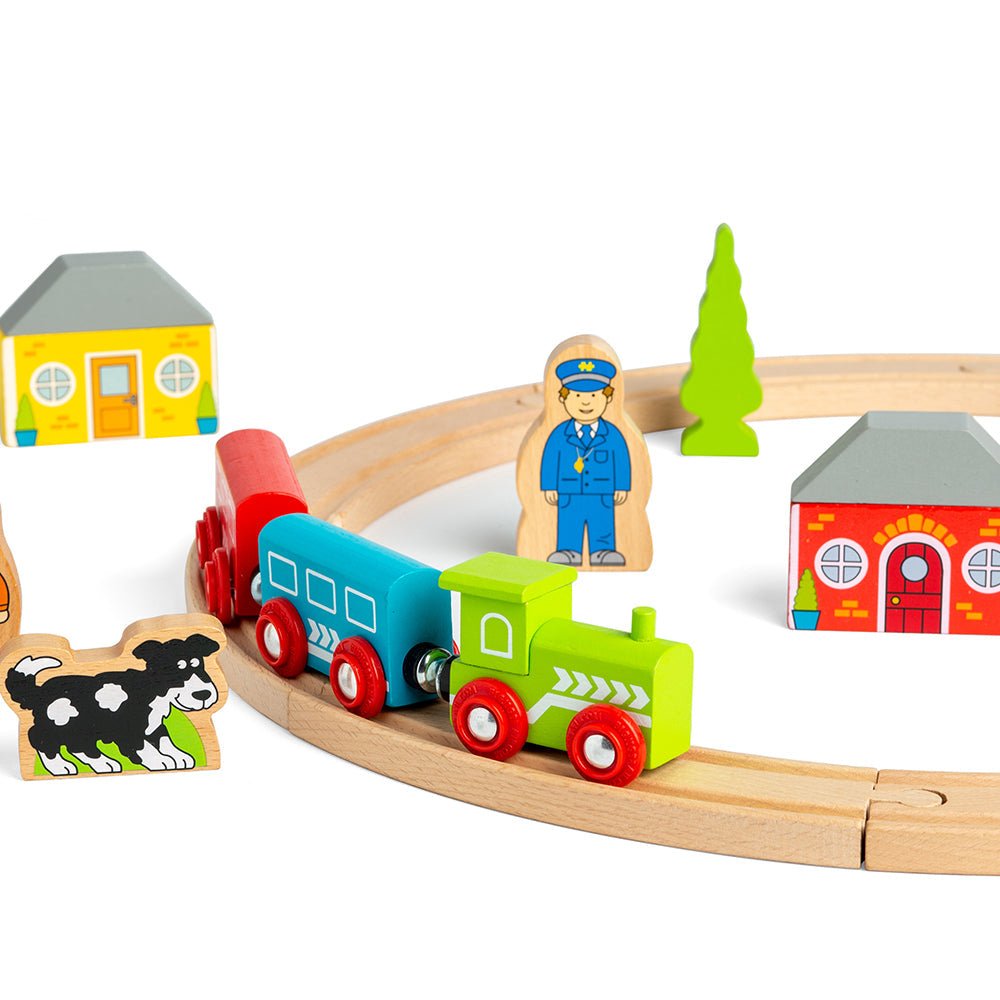 Bigjigs My First Train Set - Wooden Train Set - Phillips Hobbies