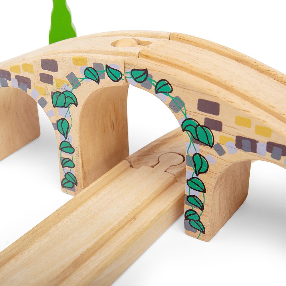 Bigjigs Three Arch Bridge - Wooden Train Set Accessory - Phillips Hobbies