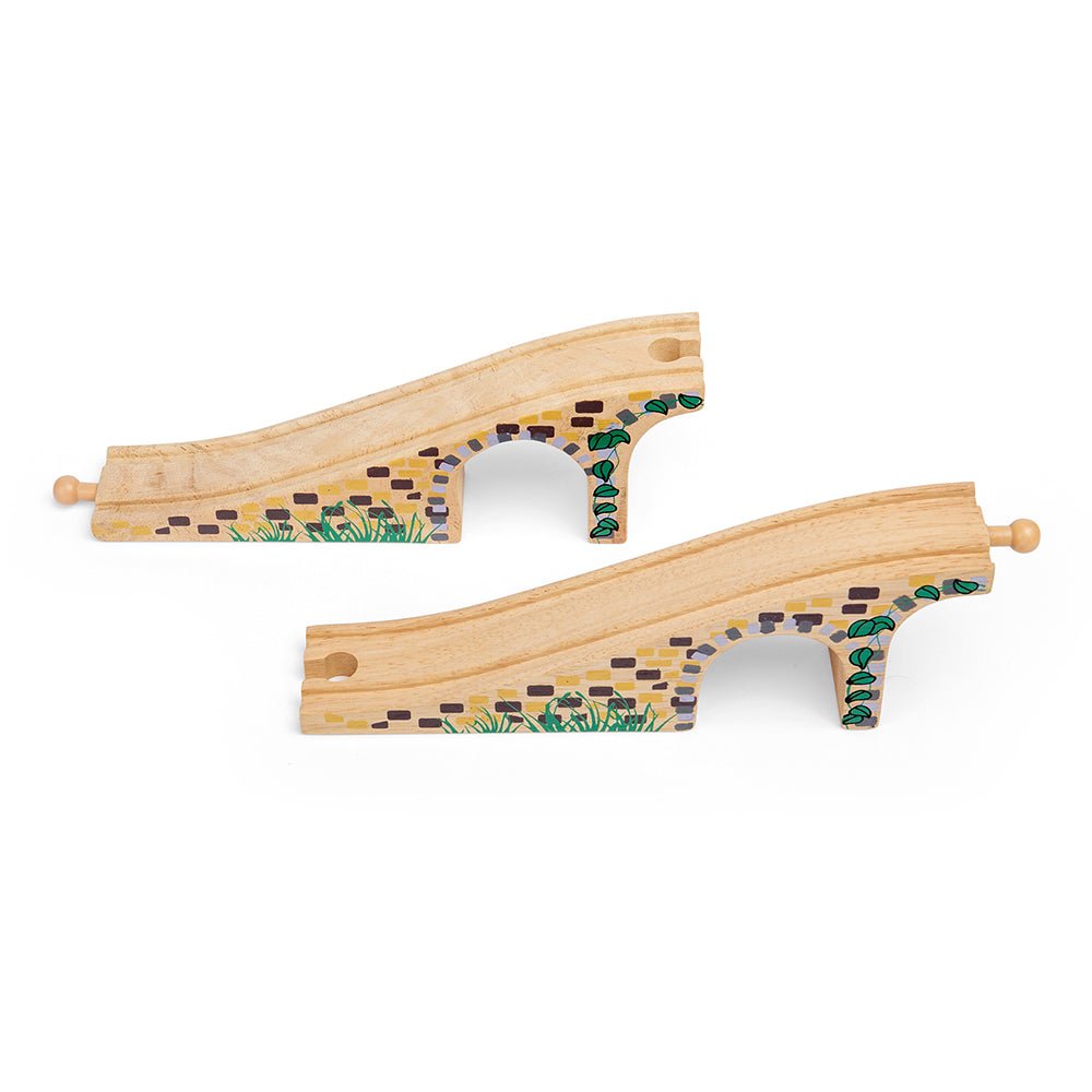 Bigjigs Three Arch Bridge - Wooden Train Set Accessory - Phillips Hobbies