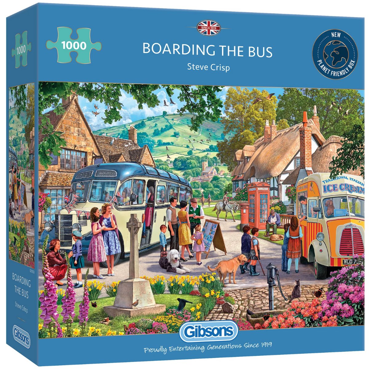 Boarding the Bus - Gibsons 1000 Piece Jigsaw Puzzle - Phillips Hobbies