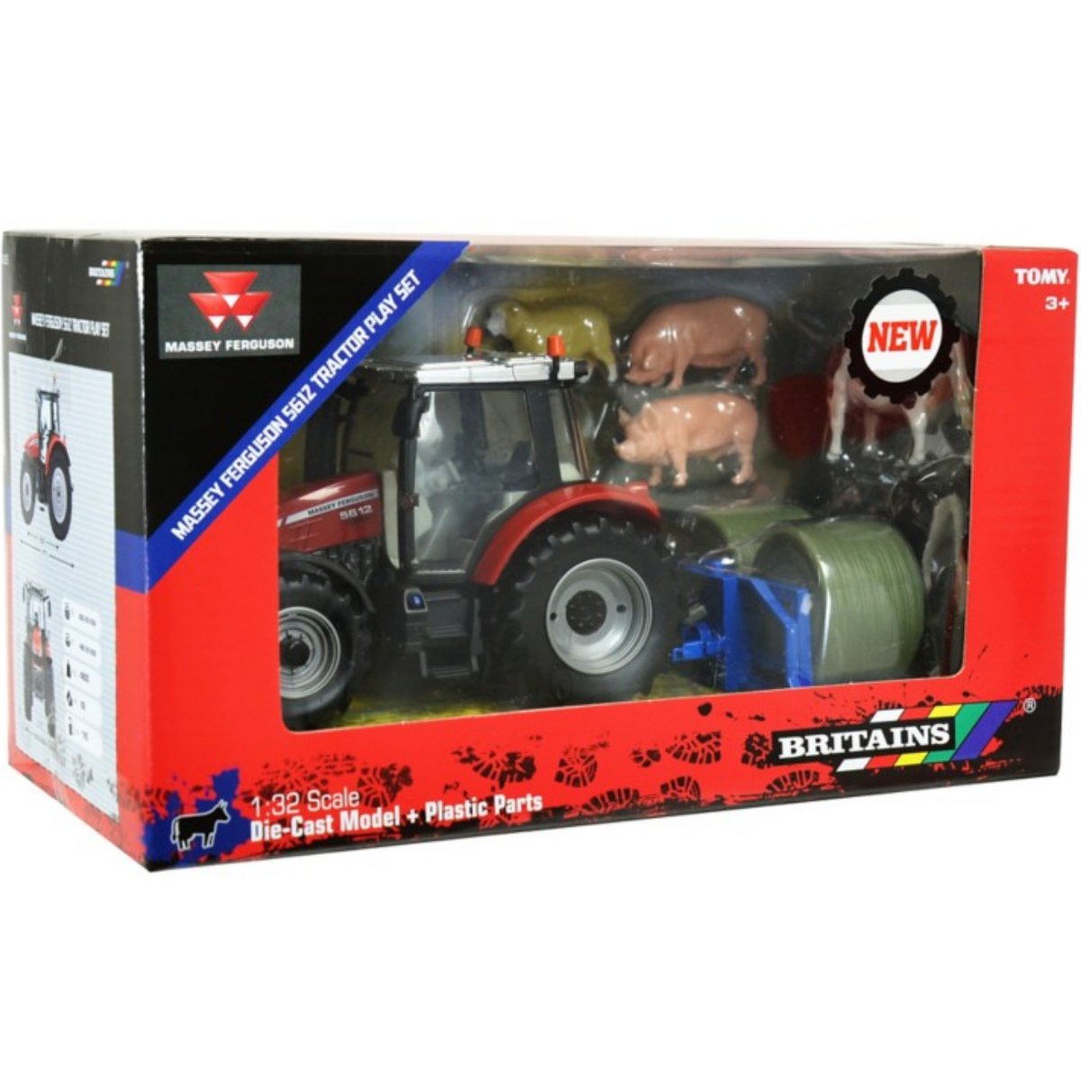 Britains Massey Ferguson 5612 Tractor Playset - 1:32 Scale - Phillips Hobbies