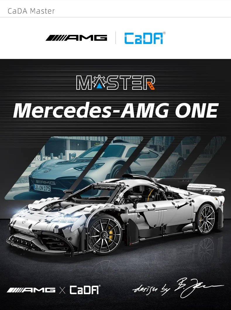 CaDA Mercedes - AMG ONE - 1:8 Scale Brick Model Remote Control Car - Phillips Hobbies