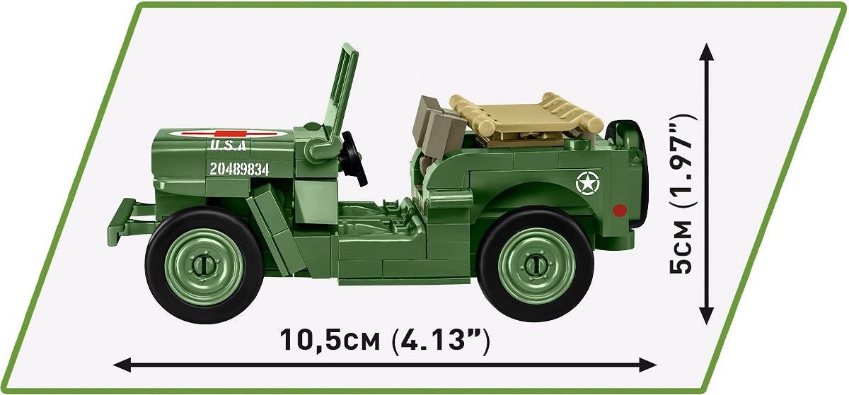 COBI 2295 Medical Willys MB 1:35 Scale Brick Model 130pcs - Phillips Hobbies