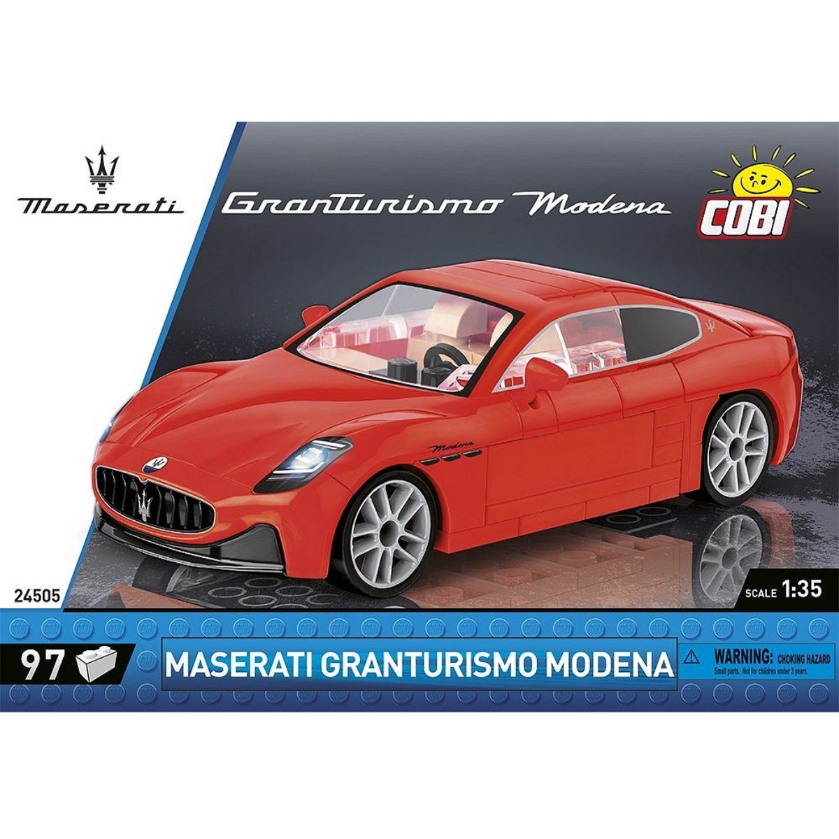 COBI 24505 Maserati Granturismo Modena 1:35 Scale Brick Model 97pcs - Phillips Hobbies