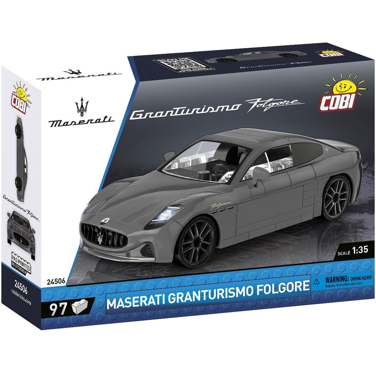 COBI 24506 Maserati Granturismo Folgore 1:35 Scale Brick Model 97pcs - Phillips Hobbies