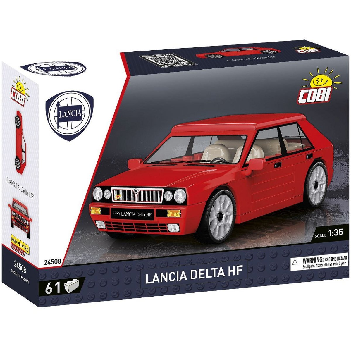 COBI 24508 Lancia Delta HF 1:35 Scale Brick Model 61 Parts - Phillips Hobbies