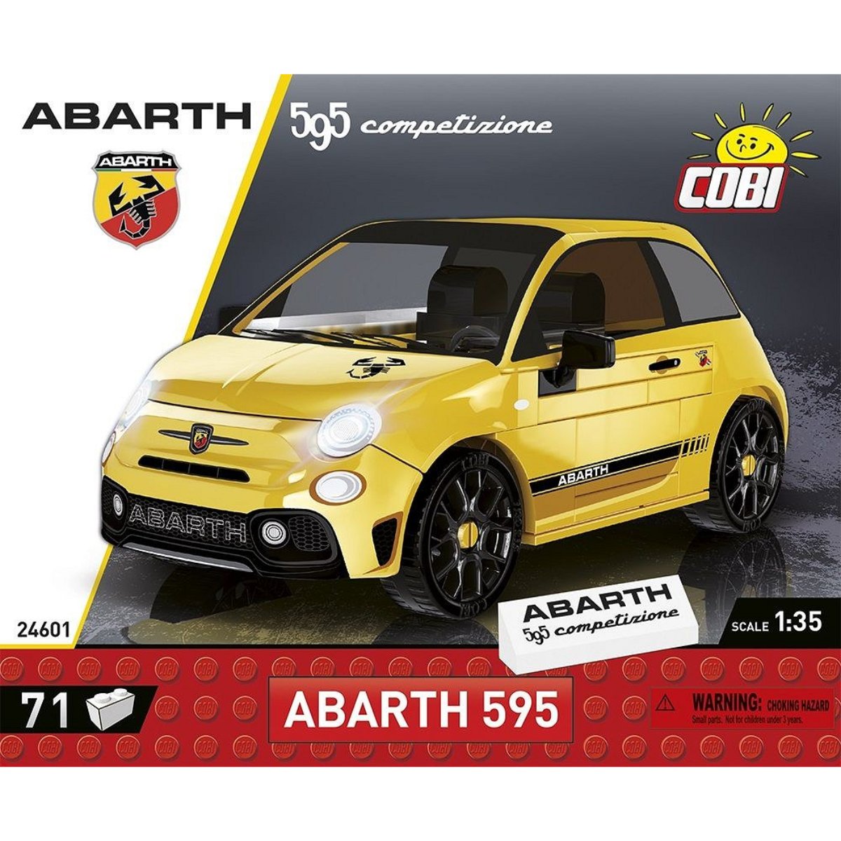 COBI 24601 Abarth 595 Competizione 1:35 Scale Brick Model 71pcs - Phillips Hobbies