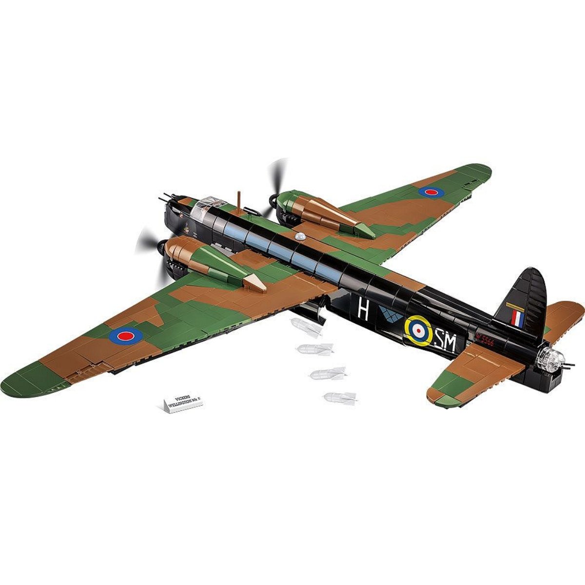 COBI 5723 Vickers Wellington Mk.II 1:37 Scale Brick Model 1162pcs - Phillips Hobbies