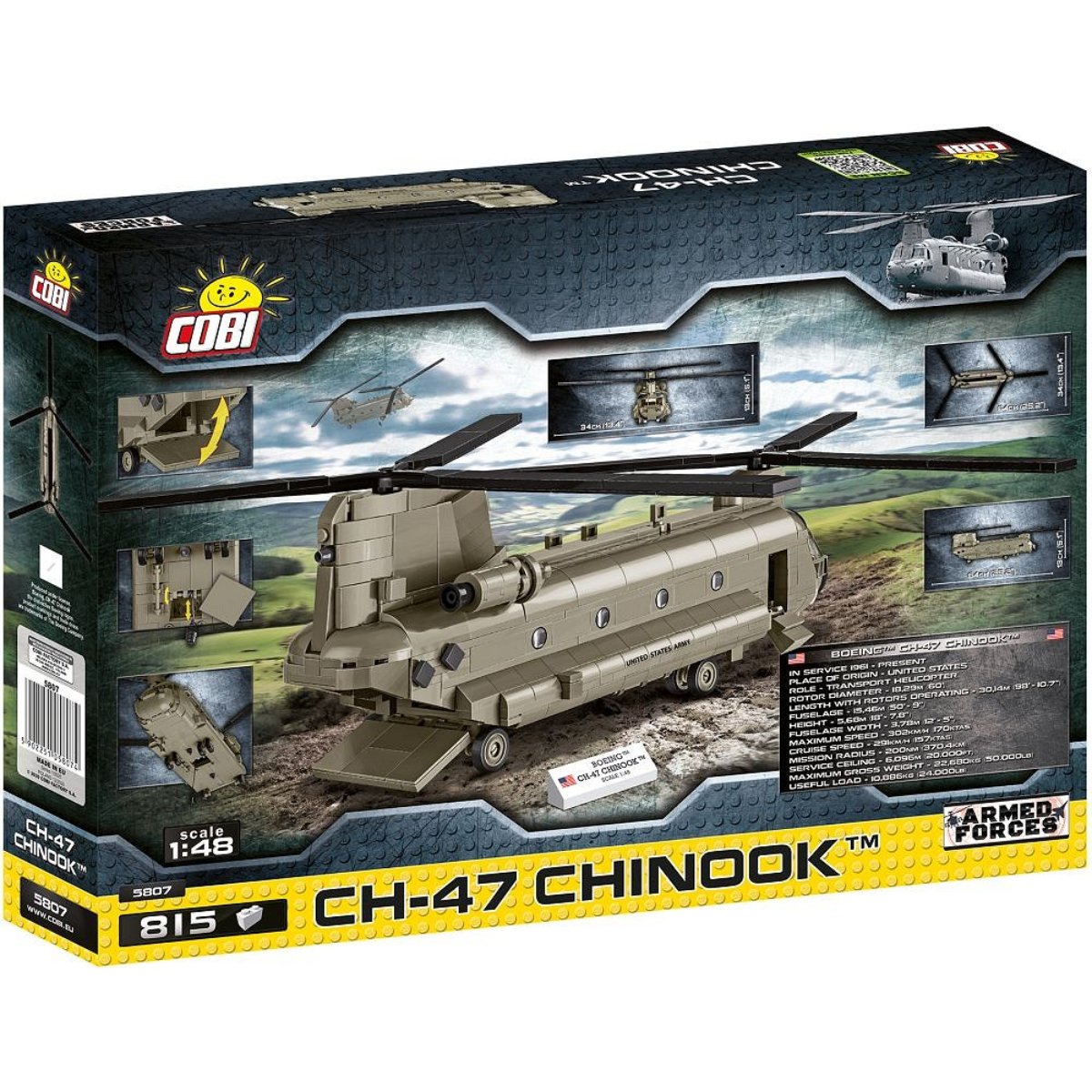 COBI 5807 CH - 47 Chinook 1:48 Scale Brick Model 815pcs - Phillips Hobbies