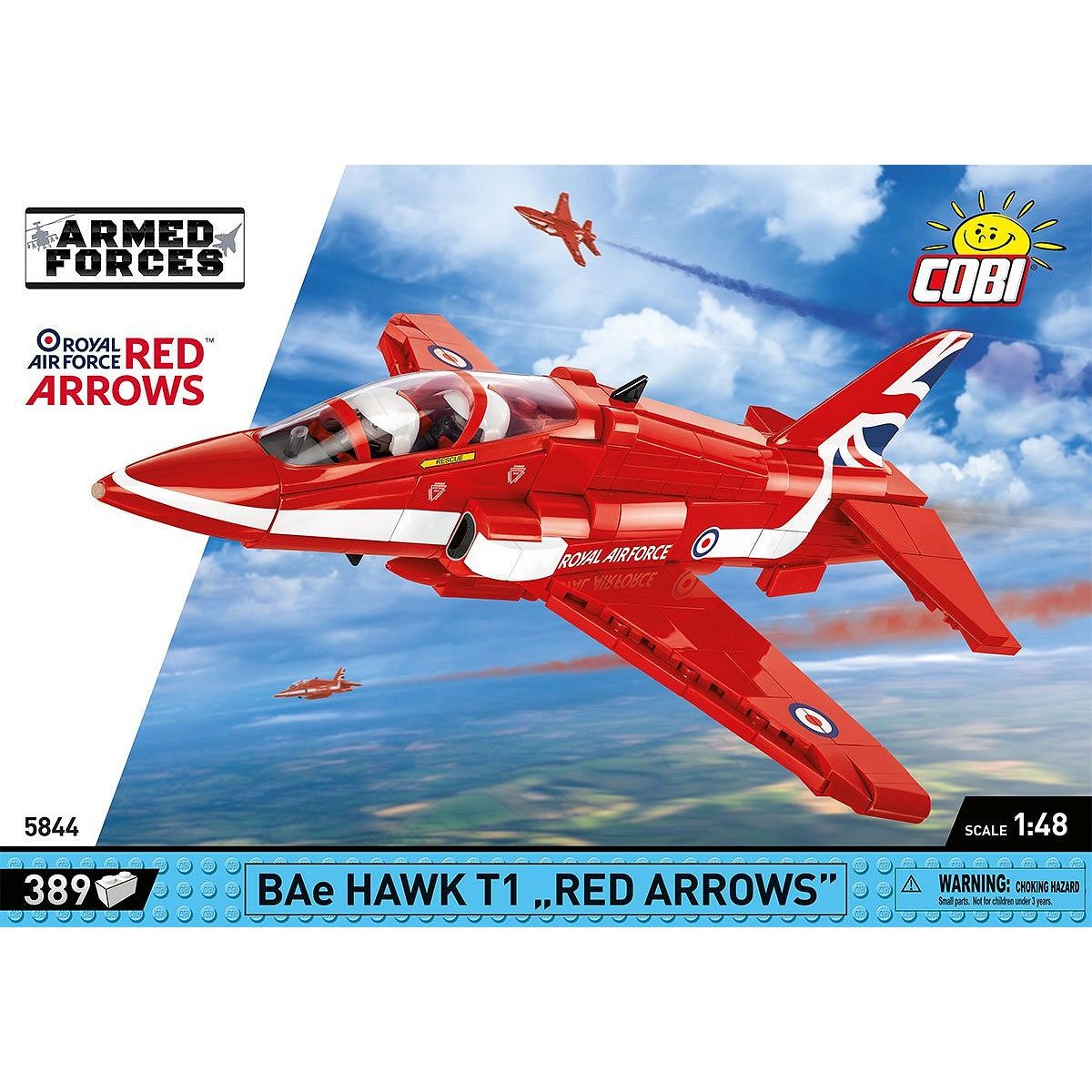 COBI 5844 BAe Hawk T1 Red Arrows 1:48 Scale Brick Model 389pcs - Phillips Hobbies